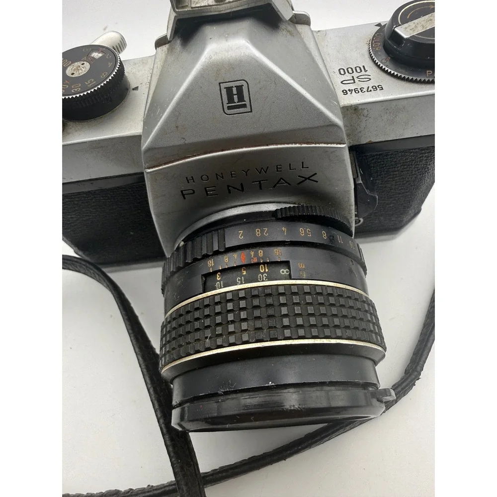 Honeywell Pentax SP 1000 35mm SLR Film Camera with SMC Takumar 55mm f2 Lens